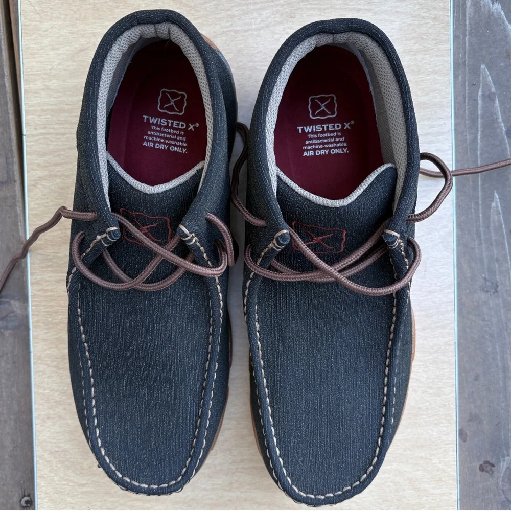 Twisted X Men’s Dura TWX Water Resistant Chukka Driving Moc Shoes New Sz 9.5W
